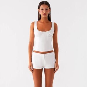 NWT Peppermayo Linen Low Rise Mini Shorts